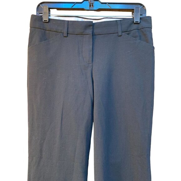 Theory Women's Stretch Wool Pants Low Rise Flare Black Size 4 - Picture 3 of 7